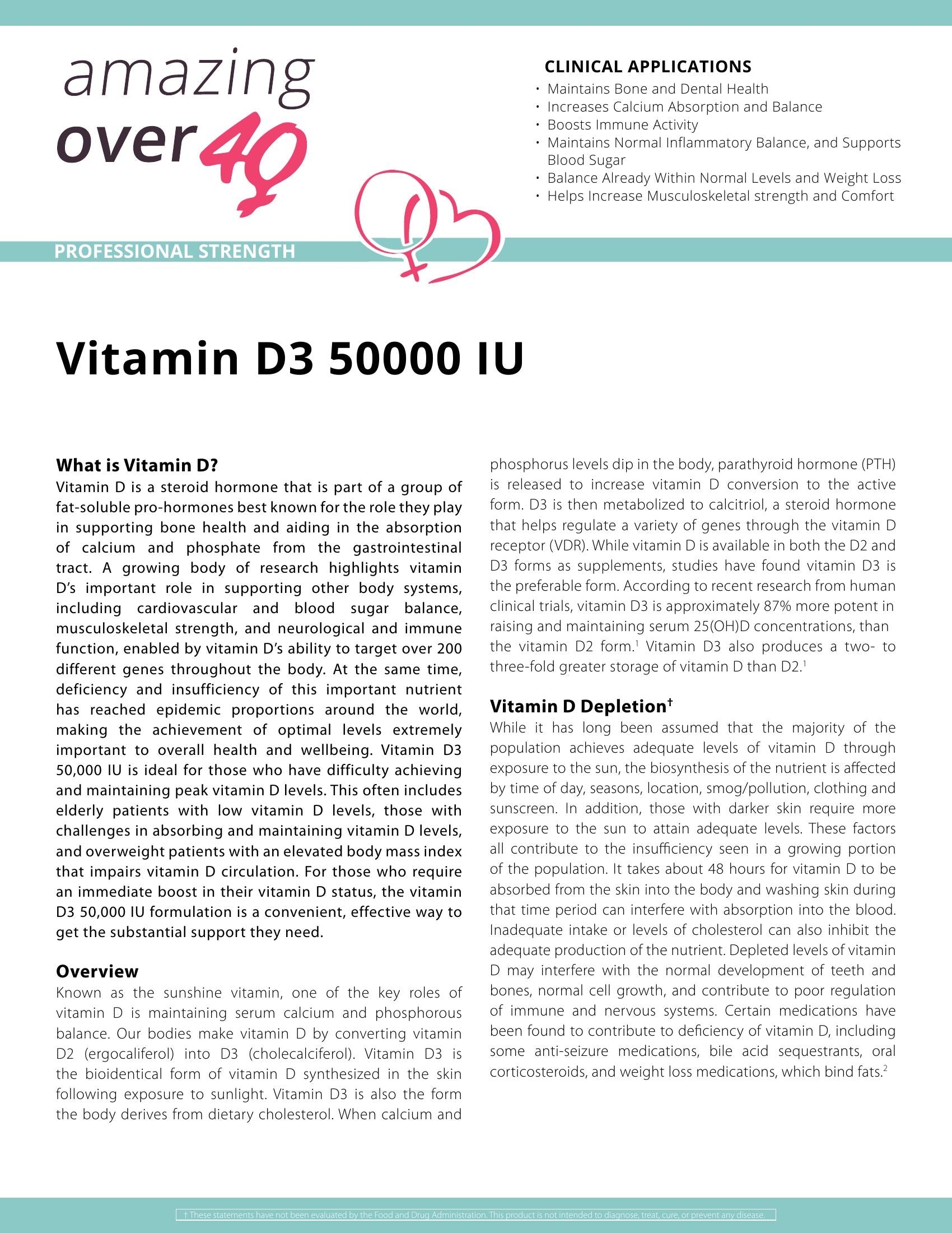 Vitamin D3 50,000 IU High Potency Support