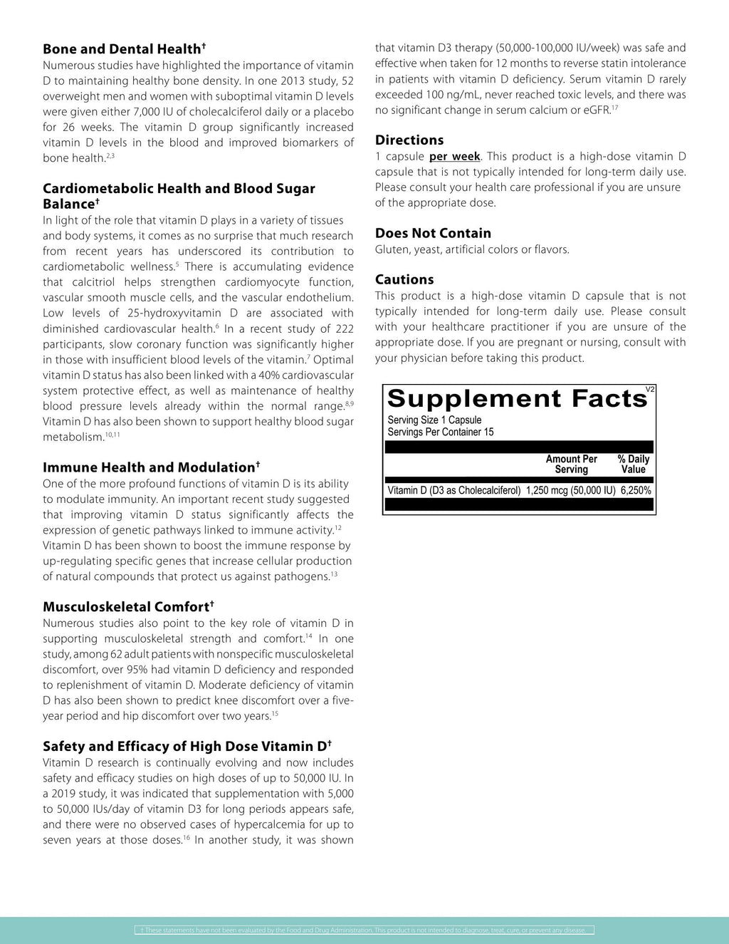 Vitamin D3 50,000 IU High Potency Support