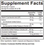  Flexi-Moves joint pain supplement label with menopause joint support ingredients
