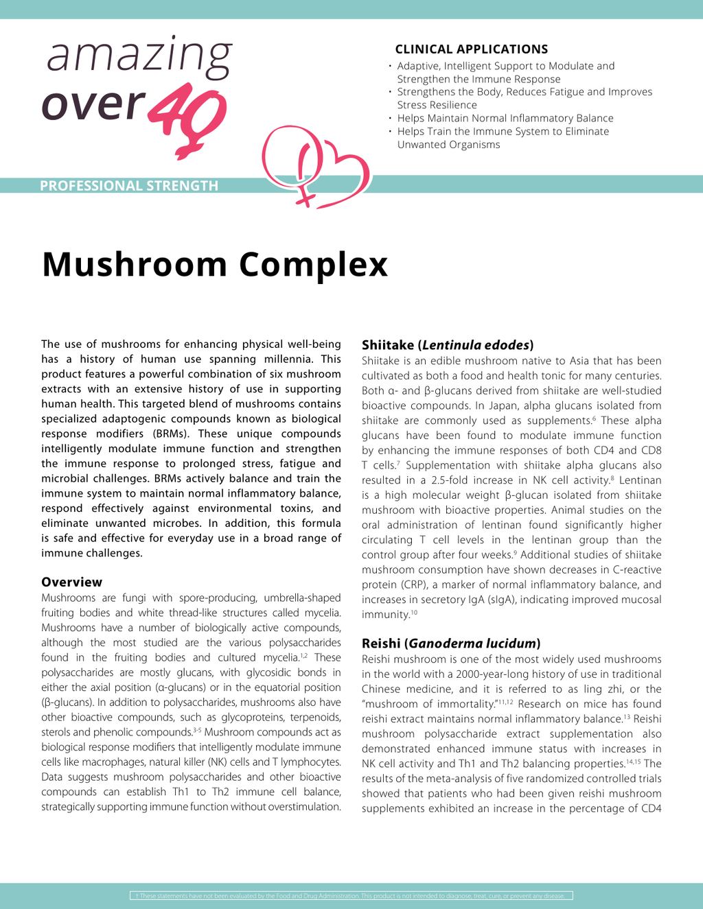 Mushroom Complex Supplement for Immune Support
