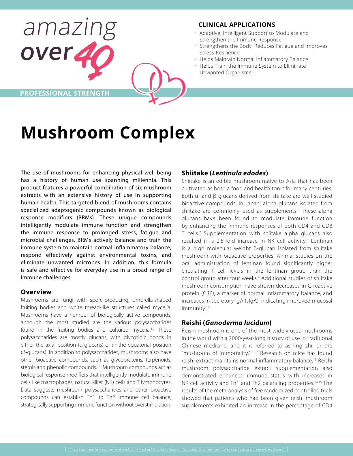 Mushroom Complex Supplement for Immune Support