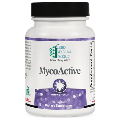 Myco Active mushroom complex supplement bottle for immune support
