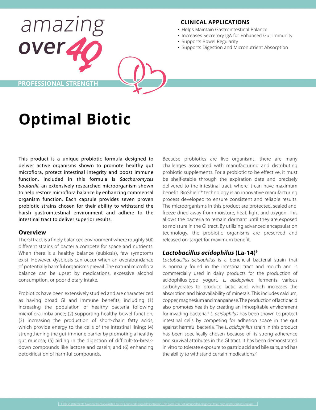 Probiotics for Women 40+ Gut & Immune Support | AO40