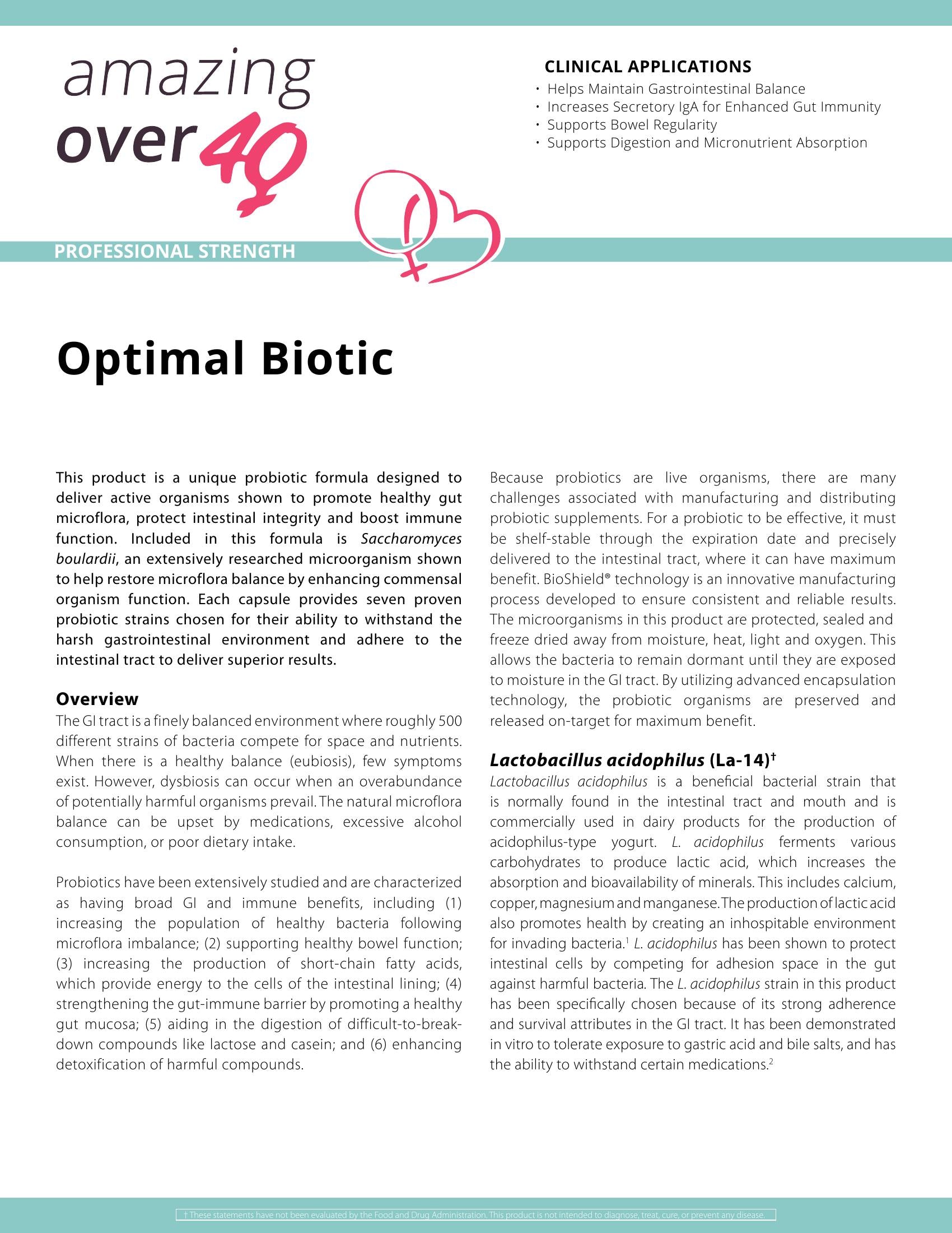 Probiotics for Women 40+ Gut & Immune Support | AO40