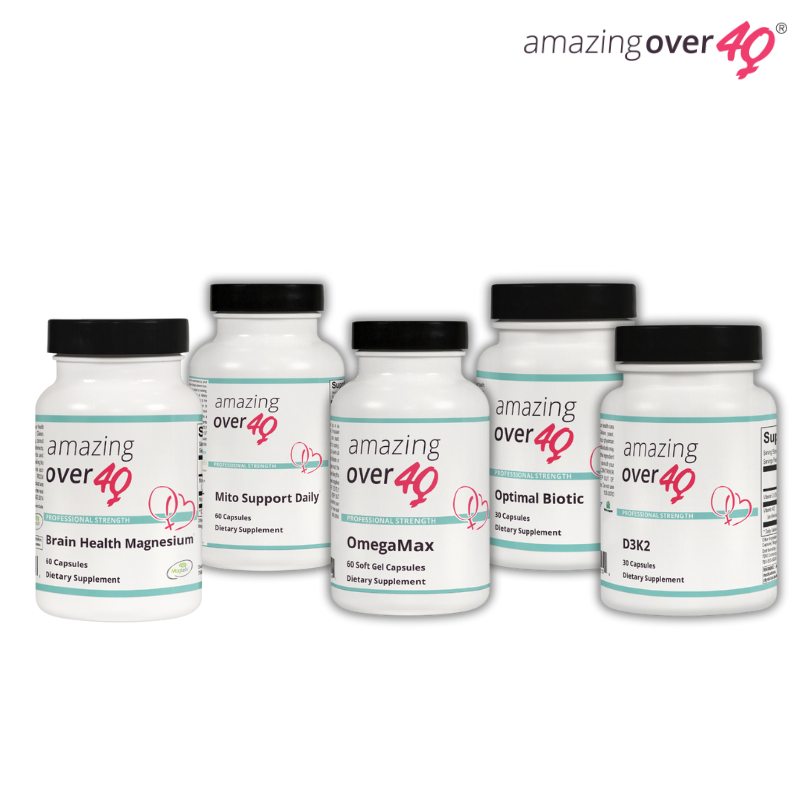 Perimenopause Relief and Stress Reduction Kit supplement bundle for women over 40

