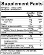  Ultra Collagen Powder hydrolyzed collagen supplements mixed in drink supplement facts