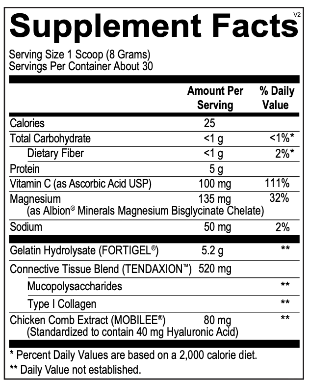  Ultra Collagen Powder hydrolyzed collagen supplements mixed in drink supplement facts